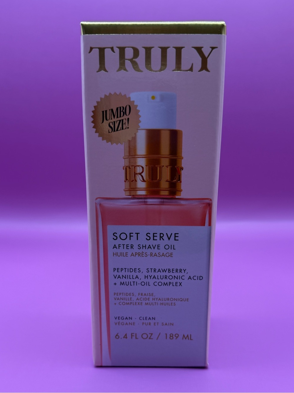 TRULY Soft Serve After Shave Oil - Pink and Gold